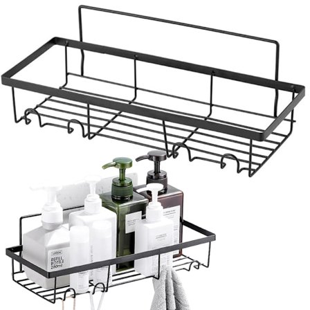 Loft badrum dusch hylla hängande 4x krok