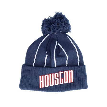 New Era - Azul pom Beanie - Houston Rockets Knit NBA City Edition 22 Navy Pom @ Hatstore