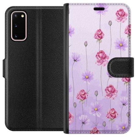 Kompatibelt Lommeboketui til Samsung Galaxy S20 Petal Reverie Lilac Mist