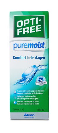 Opti-Free PureMoist Linsevæske 300 ml, Tøj & Bolig, Øjne, Linsevæske