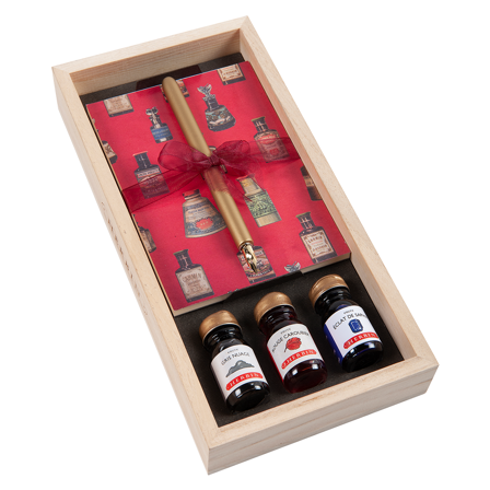 Herbin Calligraphy Set with Dip Pen & Ink