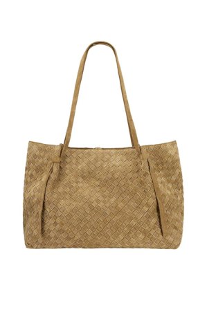 Liandra Gritty Woven Leather Oliven