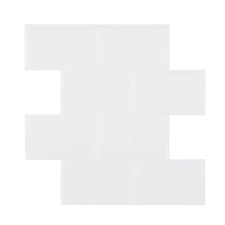 30 x 30 cm itseliimautuva laatta tarra valkoisella marmorikuvioinnilla