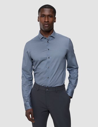 Shaping New Tomorrow - Classic Shirt - Houndstooth - Slim Fit - Herr - Storlek L