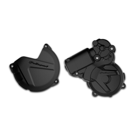 Kit Protection Couvercle d’Embrayage et d’Allumage Polisport - Husqvarna TE 300 2014-2016