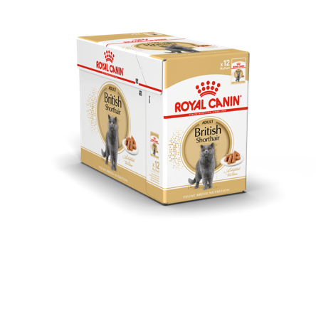 Royal Canin - Feline Breed Wet British Short Gravy 85 g x 12 stk - porsjonsposer - Katt - Kattefôr & kattemat - Våtfôr og våtmat - ZOO.no