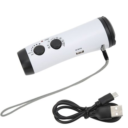 Bärbar Nödvärdesradio Multifunktionell Solcellshandvev AM FM-radio för utomhusbruk