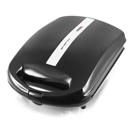 EMERIO Sandwichtoaster XXL Family 4x Muschelform, Antihaft