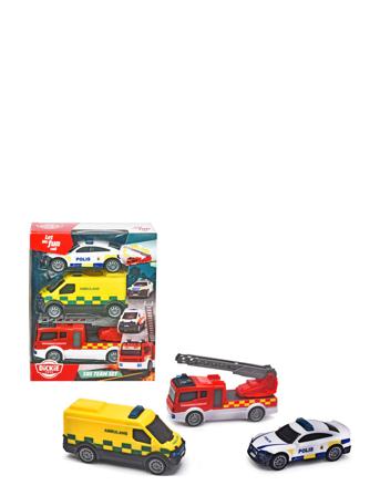Sos Team Set - Svensk Version Toys Toy Cars & Vehicles Toy Vehicles Ambulances Multi/mønstret Dickie Toys