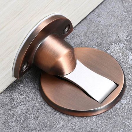 Kraftig magnetisk dørstopper i metall, dørstopper for tunge dører