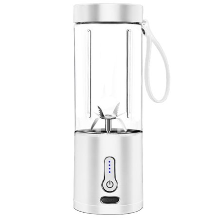 Hvit bærbar blender for smoothies og shakes, 530ML Mini Blen