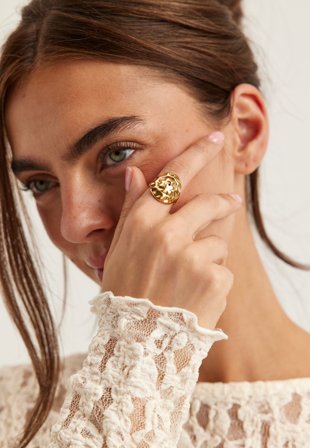 Pilgrim - Haze Ring Gold-plated - Gold