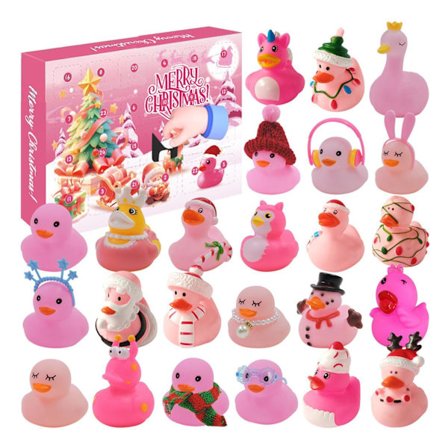 Julekalender 2025 med 24 Dages Knirkende Gummiænder