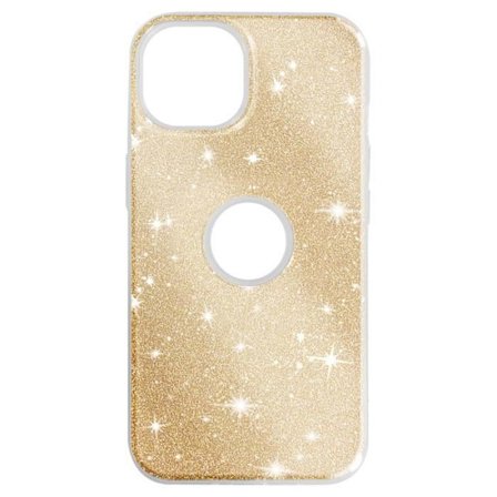 Coque - AVIZAR - iPhone 14 - Pailleté - Halvhård silikon - Stötsäker