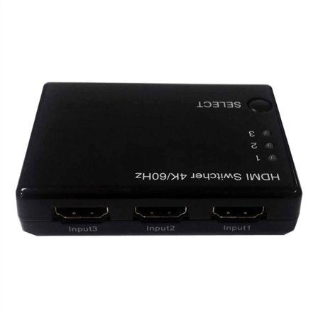 ROLINE HDMI Switch, 4K, 3 - way