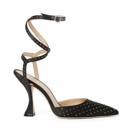 Stuart Weitzman, Glam Xcurve 100 Wrap Pumps Zwart, Dames, Maat:39 EU