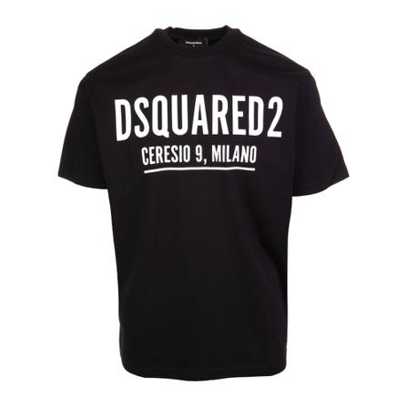 Dsquared2 - T-shirts - Svart - Herr - Storlek: Xl, Herr, Storlek: XL