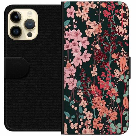 Apple Iphone 14 Pro Max Plånboksfodral Blommor