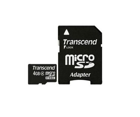 Transcend flashminnekort - 4 GB - microSDHC