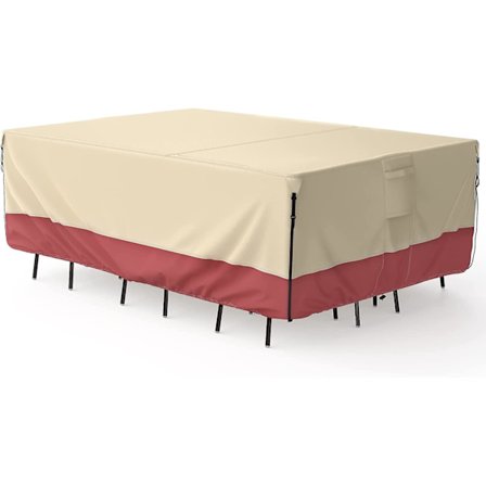 Möbelöverdrag för uteplats, vattentätt, 600d kraftigt överdrag för utemöbler, överdrag för utomhussektionssoffa, överdrag för uteplatsbord och stolar,