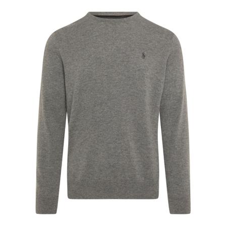 Polo Ralph Lauren, Round-neck Knitwear Szary, Mężczyzna, Rozmiar: 2XL