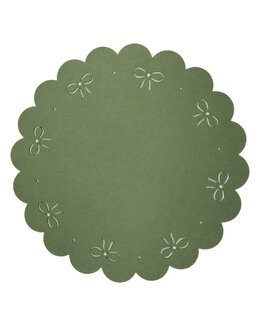 Bordstablett rund rosett Grön - Redlunds
