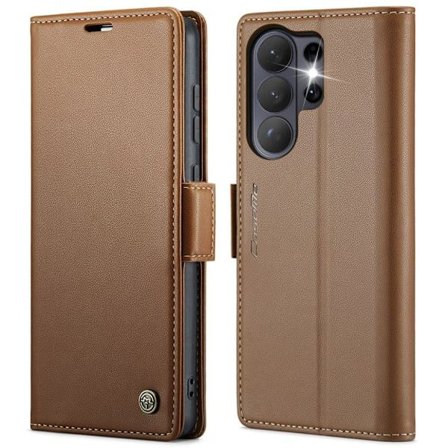CASEME Samsung Galaxy S26 Ultra Wallet Cover RFID Blocking - Brown