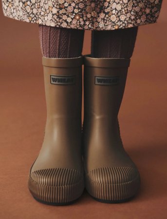 Wheat Rubber Boot Thermo Wader - Khaki green - 27