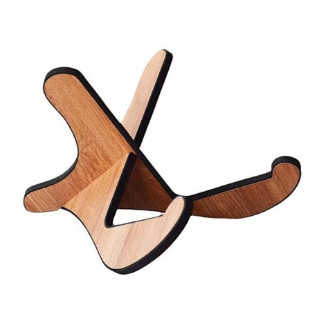 Puinen teline akustiselle kitaralle/ukulelele/kalimballe (keskikoko - f