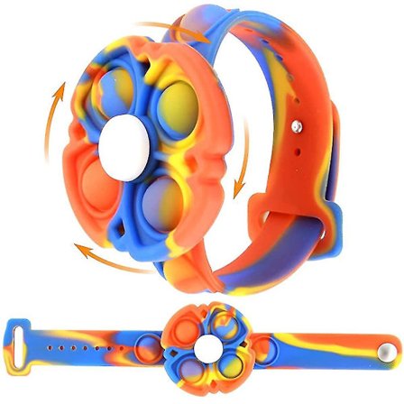 Pop Bubble Fidget Armband Leksaker, anti-stress och anti-ångest (1 st, röd)
