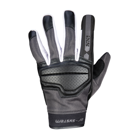 Motorradhandschuhe IXS Classic Evo-Air Schwarz/Grau/Weiß XL