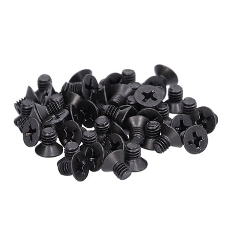 50 stk. forsunket flatt hode kryss M4 A2-70 skrue feste reparasjon vedlikehold M4x6