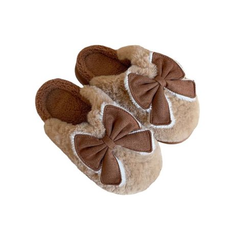 Vinter bomullstofflor för kvinnor inomhus varma tjocka botten båge hem halkfria ytterkläder förlossning bomullsskor