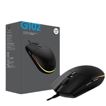 G102 andra generationens trådbundna mus gaming business office luminous lämplig för bärbar dator stationär