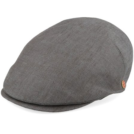 Mayser - Brown - flatcap - Cap - Sidney Linen Brown Gem Flat Cap - Hatstore