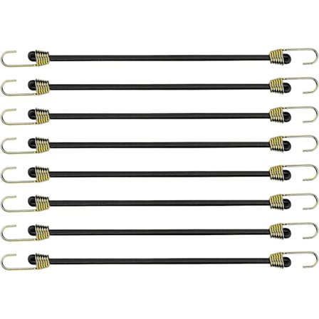 8 st 25 cm bungee-snören med krokar små bungee-snören med för att bära camping bagage presenning tält