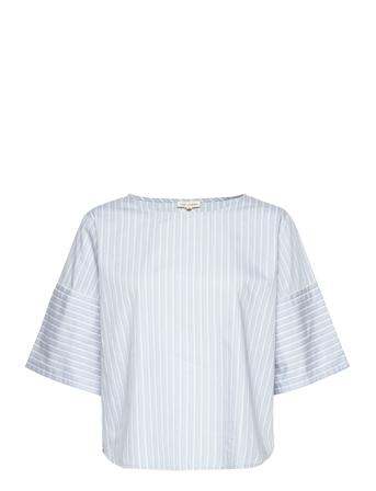 Esneva 2/4 Blouse Blouses Short-sleeved Blå Esme Studios*Betinget Tilbud
