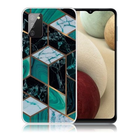 Marble design Samsung Galaxy A02s kotelot - Smaragdinvihreä Marmori