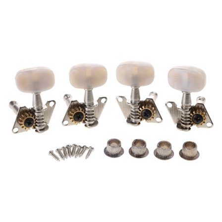 2R+2L Gitar Ukulele Stemmepinner Knapp Strenger Stemme Tunere Hoder Tilbehør