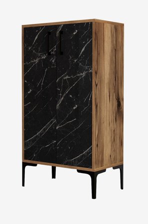 Hanah Home - Kenkäkaappi Prag - Ruskea - Kenkäkaapit - - Homeroom