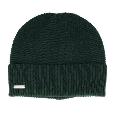 Seeberger - Green cuff Beanie - Knit With Turn-up Olive Cuff @ Hatstore