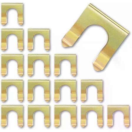 Bremseslangeklemmer, 15 stk. Metall U-formet bremseslangeholder Bremseslangebrakett