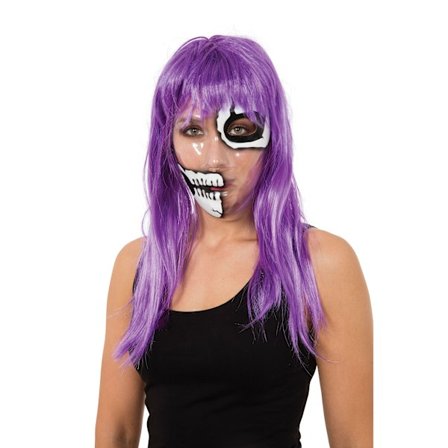 Bristol Novelty Unisex Transparent 50/50 Skelettmask En Storlek