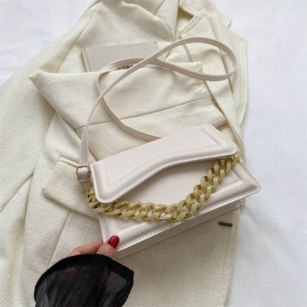 Tygväskor Underarm Handväska VIT