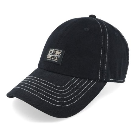 Kangol - Svart unconstructed Keps - Heavy Washed Black Dad Cap @ Hatstore