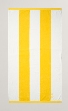 GANT Strandhåndkle Bold-Stripe Daffodil-Yellow 100x180