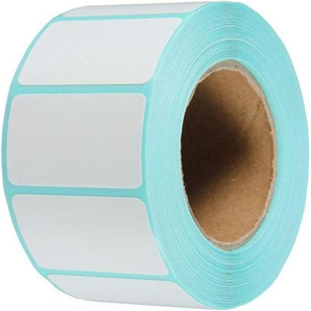 2000 x 15 mm x 30 mm hvide selvklæbende etiketter til frysebeholdere P