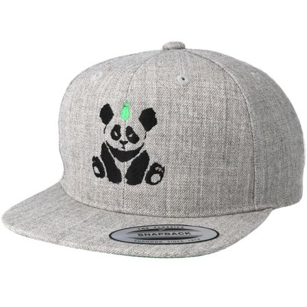 Kiddo Cap - Grå snapback Keps - Kids Panda Grey Kids Snapback @ Hatstore