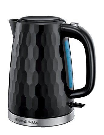 Russell Hobbs Honeycomb Kettle Black - Black - 1.7 L
