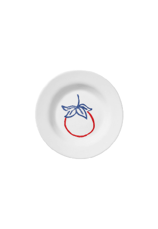 Pick A Poppy Picnic Tapas Tallrik - 15 Cm Glas & porslin Röd